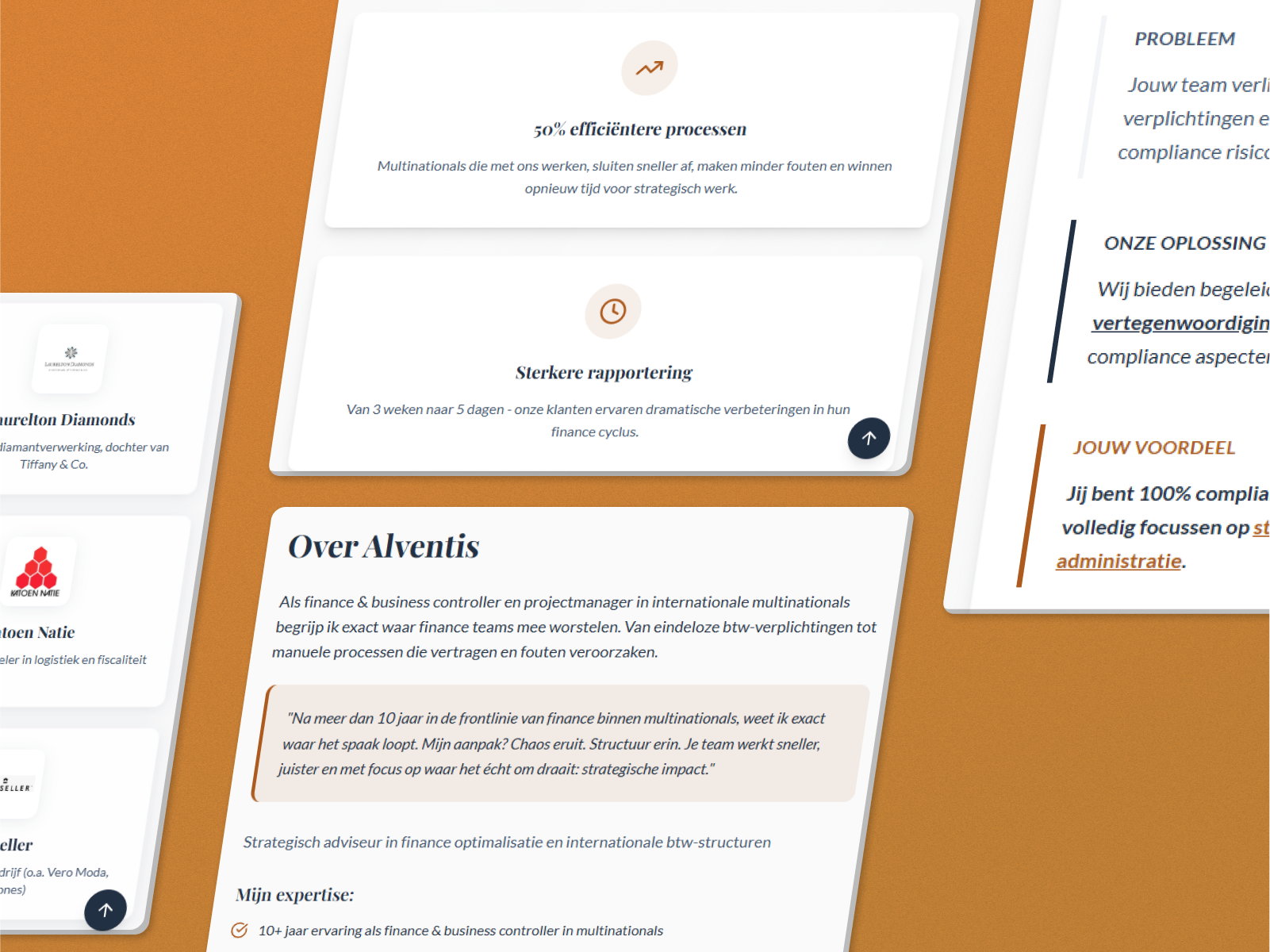 Service-Seiten und Über uns