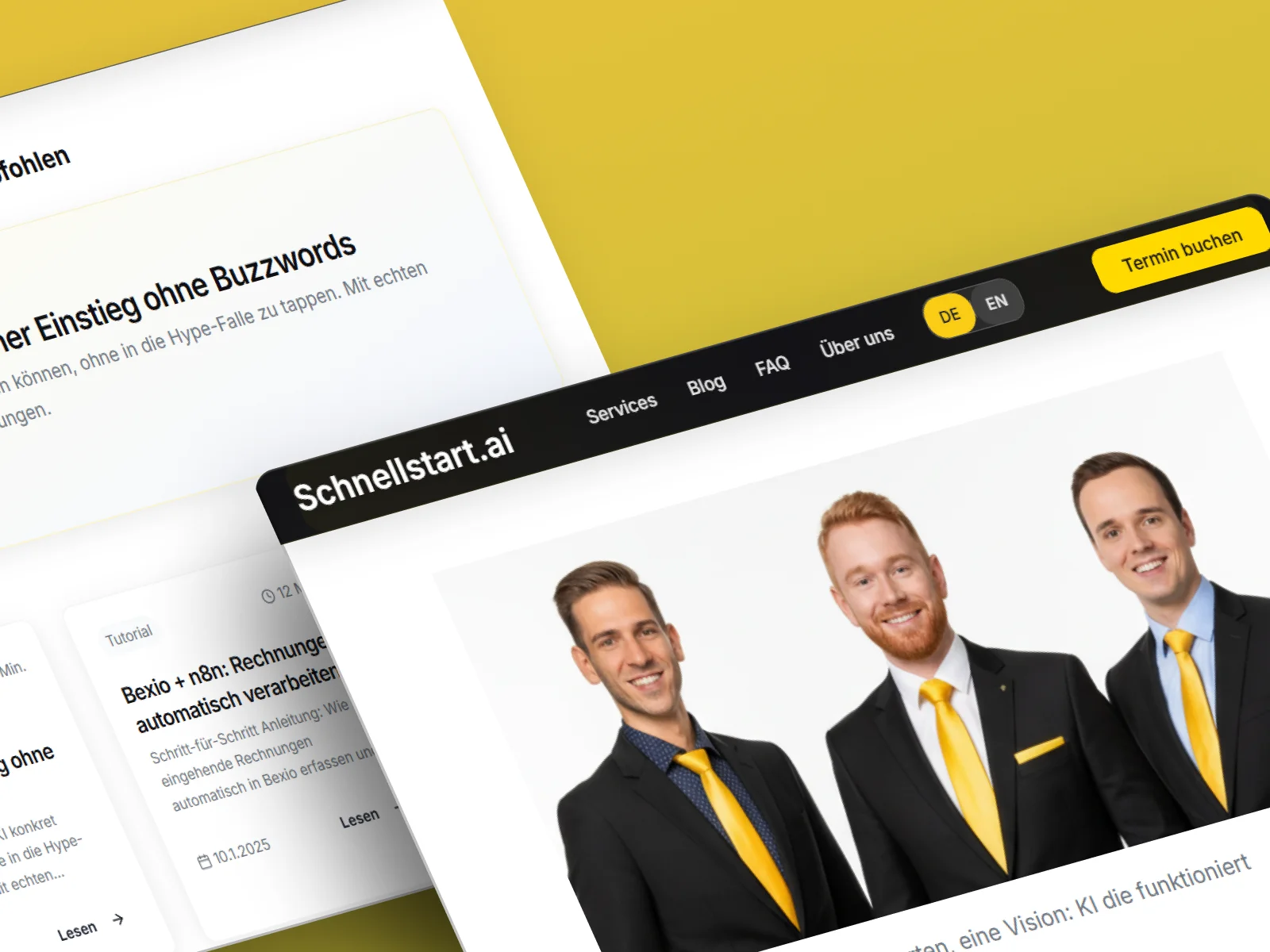 Team und Blog-Integration