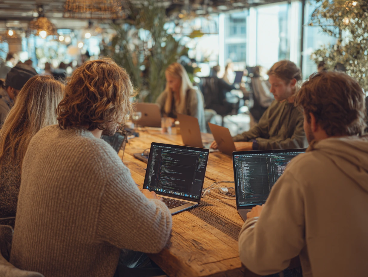 Otterino Team bei der Arbeit